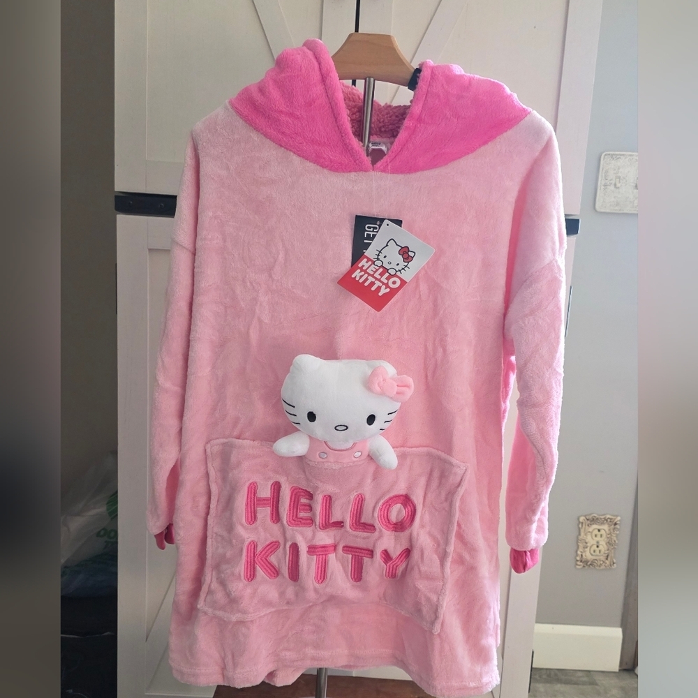 Adult Hello Kitty Blanket Hoodie